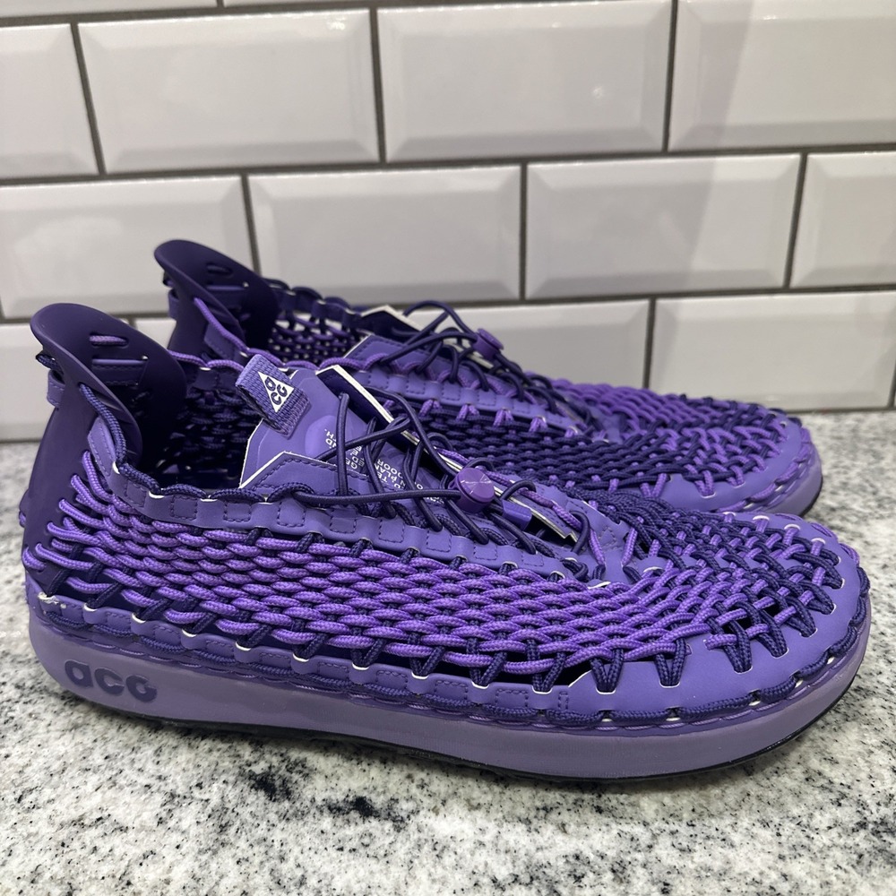 Men's Purple Woven Outdoor Sneakers